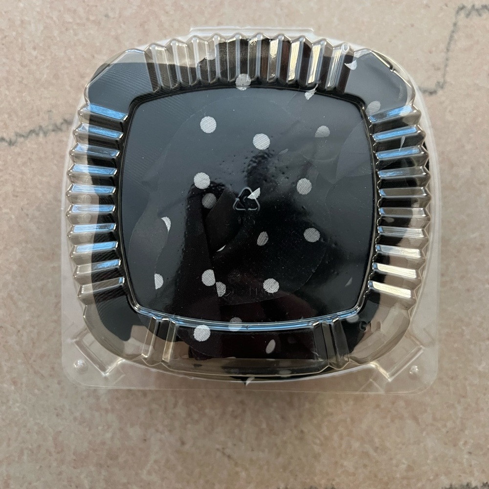 NWT WHBM Black Polka Dot Flower Sash Belt - Picture 6 of 6